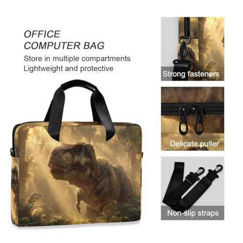 Maletín para portátil con estampado de dinosaurios miniatura 6