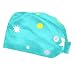Green Star 2 Pcs Unisex Working Cap with Button Sweatband Adjustable Tie Back Bouffant Hats