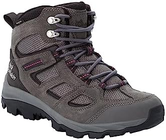 Jack Wolfskin Women's Vojo 3 Texapore Mid Hiking Shoe Boot, Tarmac Grey/Pink, 8.5 | Image 2