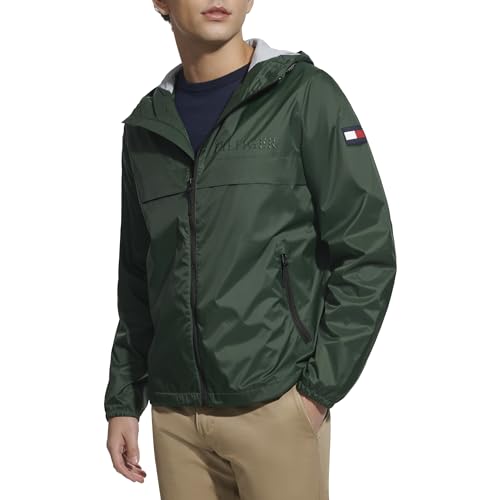 Image of Tommy Hilfiger Men's Simple Hooded Rain Jacket
