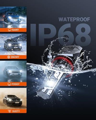 Image of SEALIGHT H8 H11 Fog Lamps 75000LM High Power 9xBrighteness for ATVs & Powersports, 2026 Version 99% Compatibility, S7S Wireless H9 Fog Lights 10 Years Lifespan Plug and Play- Pack of 2