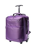 [LEJUE] 4 way ビジネスバッグ キャリーバッグ スーツケース リュックキャリー 座席下 機内持込 超軽量 出張 旅行 静音キャスター (パープル)