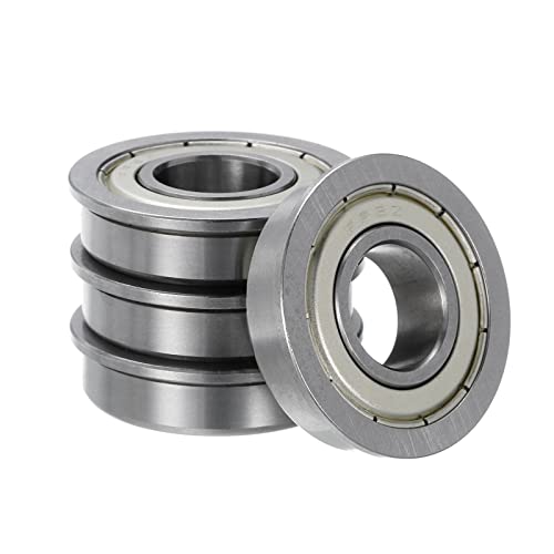 Kozelo 4uds FR8ZZ Bridada Bola Rodamiento - [1/2x1-1/8x5/16 Pulgada] Reemplazo Rueda Rodamientos para Carretilla Cortacésped Camión Eje Uso, Cromado Acero, ABEC-3