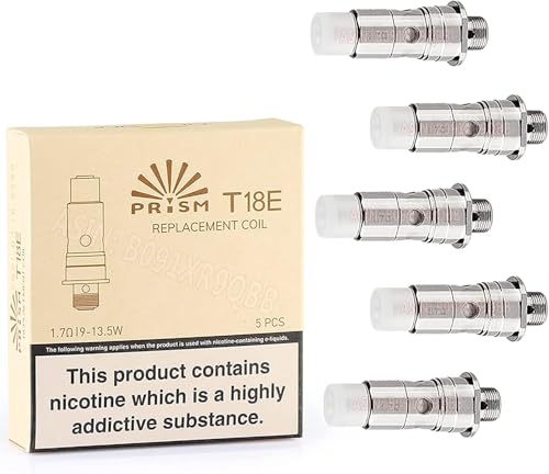 Innokin Prism T18E Coil KAL Replacement Coils for Endura T22 Pro & T18E Vape Kits Pack of 5 (1.7ohm)
