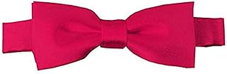 Pajarita preanudada para chico, color liso, ajustable rosa fucsia Talla única