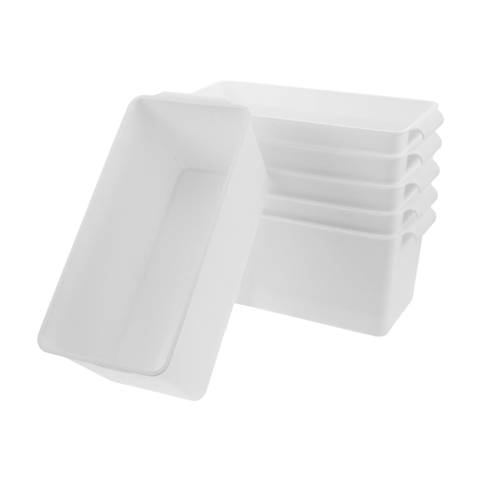6 Piezas Caja de Almacenamiento de Plástico de Color Claro