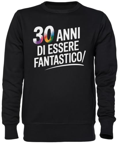 Sweat-Shirt 30 Anni Di Essere Fantasticoa Noir : Votre Allié Confort pour les Week-ends Cocooning