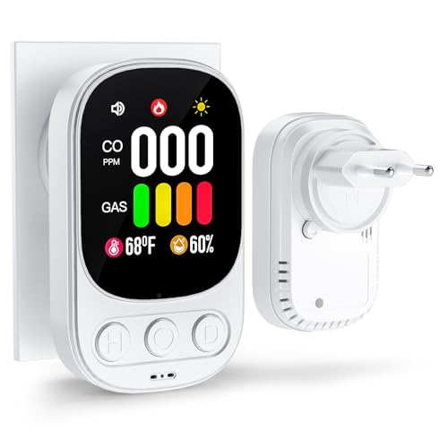 4 in 1 Plug in Detecteur Monoxyde Carbone (sans Piles)...