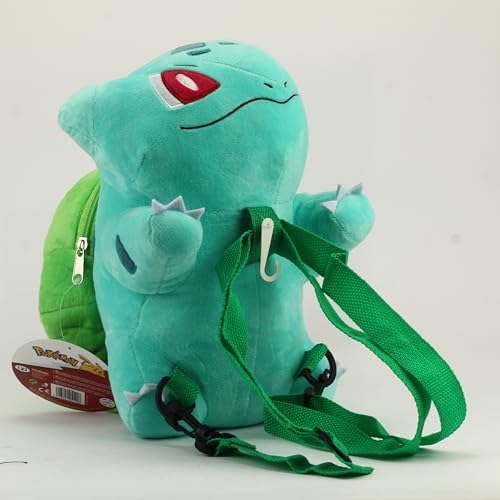 CYP Brand Pokemon MC-113-PK 35cm Bulbasaur Plüsch Rucksack, Schwarz
