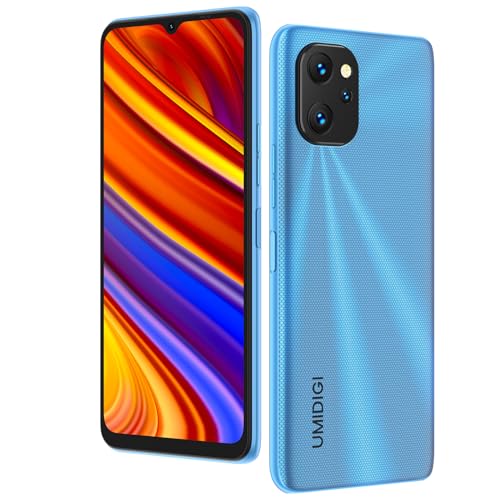UMIDIGI Power 7 Mobile Phones (2023),4+128GB RAM Smartphone SIM Free Unlocked(256GB Extension),6150mAh Battery,6.7FHD+Screen,Android 11,20+8MP Camera 4G Dual SIM/Face ID,UK Version(Blue)