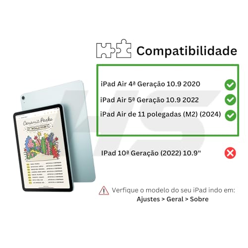 Capa Para iPad Air 5ª e 4ª Geração 10.9