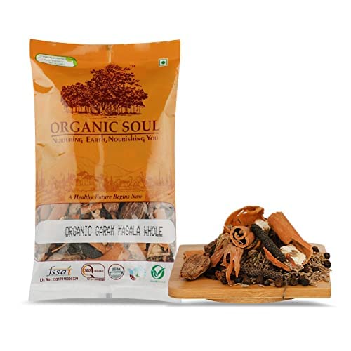 Organic Soul Organic Whole Garam Masala Spices 200g Khada Masala