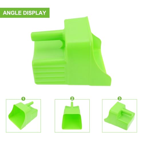 Pelle à fourrage en plastique PP vert pour élevage et verger - 7
