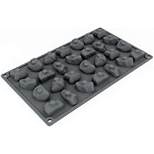 Pavoni GG022 Gravel Baking Mold Freezing Mould with 28 Cavities, each 1.54 Inch x 1.14 Inch x 0.71 Inch High