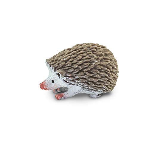 Safari Ltd. Good Luck Minis Collection - Realistic Brown and White Hedgehog Minis Bag - 192 Pieces Per Bag - Non-toxic and BPA Free - Ages 3+