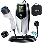 LCLCTEK® 3KW EV Charger Cable Type 2 to 3 Pin Plug 32Ft/10M,Portable UK 3 Pin EV Charger,Electric Car Charger [6/8/10/13A],Car-Charger with LED Display, IP65 Waterproof,Type 2 Cable EVs and PHEV