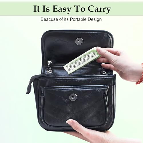 Image of GLUN Foldable Comb, Portable Travel Hair Comb for Detangling, Massage, and Anti-Static Styling Accessories