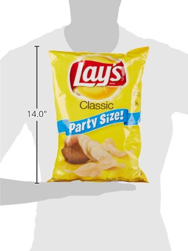 Lay's Potato Chips, Party Size Classic, 13.75 oz