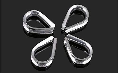 1pcs M22 M24 stainless steel wire 304 rope loop protective case triangle ring - (Inner Diameter: M24)