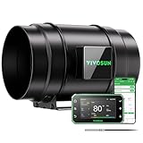 VIVOSUN Ventilateur Conduit 200mm Extraction 1232m³/h Moteur EC GrowHub E42A+ Contrôleur WiFi AeroZesh G8 Growbox Chauffage Refroidissement Booster Tentes Culture Hydroponie