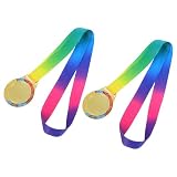 TOMETURE Medallas Metálicas Doradas para Ganadores de Maratón y Fútbol, Aleación de Zinc Resistente y Fáciles de Llevar, Diseño Elegante para Atletas en Competencias Deportivas