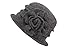 Dantiya Women's Winter Classic Wool Cloche Bucket Hat Warm Cap with Flower Accent (Grey)