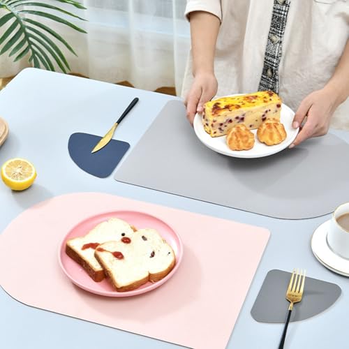 Set de table 4 personnes anti tache pour protéger votre bois - 3
