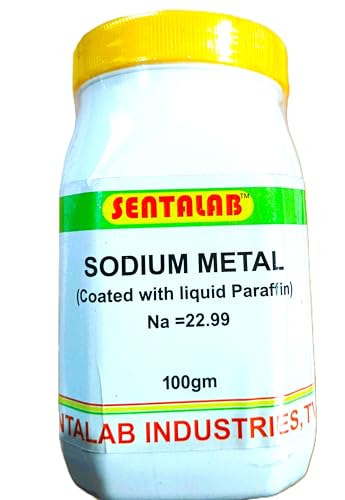 Image of (SENTALAB) Sodium Metal 99% Purity 100gm, (Coated with Liquid Paraffin) CAS NO 7440-23-5