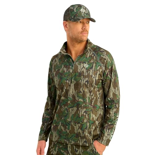 Sudadera de caza verde camuflaje para las jornadas de rececho en el bosque Nomad Mirage