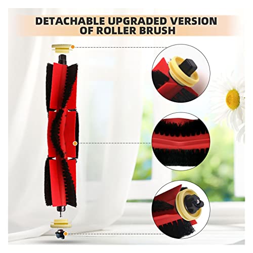 Compatible With Xiaomi Roborock S5 S502-00 S502-02 S5 Max S6 S6 MaxV S6 Pure E4 E5 Robot Vacuum Spare Parts Main Side Brush Hepa Filter Mop ( Color : Set H )