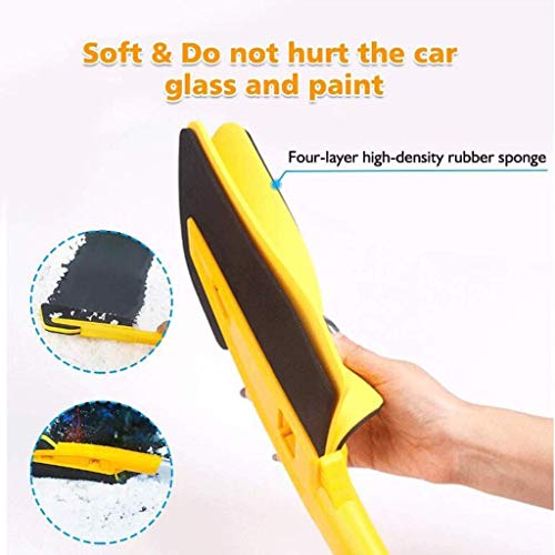 JKUNYU vacuümreiniger IJskrabber Car, Multifunctioneel 2-in-1 Sneeuw Brush Scrape EVA Sponge hoofd Ice Remover for Truck… - Image 5