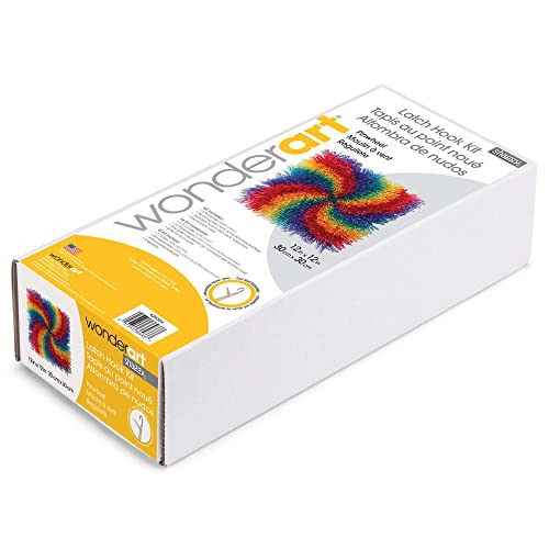 Image of Wonderart Latch Hook Yarn, Shaggy Pinwheel