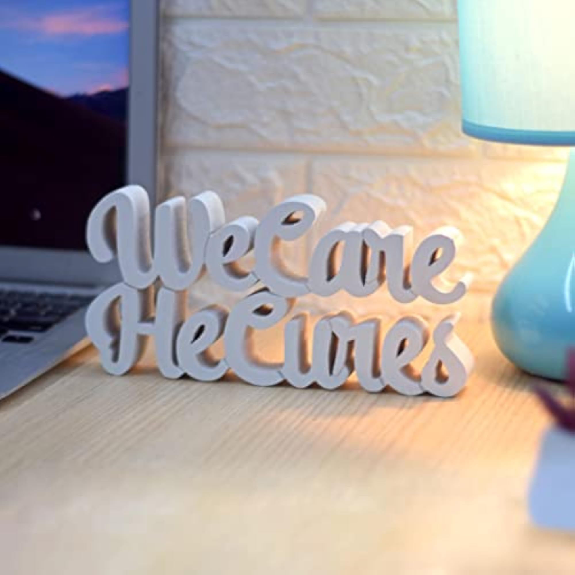 We Care He Cures White Showpiece, Home Décor for Office Table