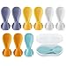 Universal Baby Food Pouch Spoon Attachment - 10 Pack, Silicone Baby Spoons for Pouches, Travel-Friendly Baby Food Squeeze Pouch Spoon