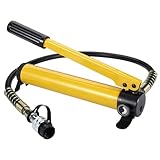 Garvee Kompakte Hydraulik-Handpumpe mit hoher Tragkraft – CP-180 – 10 Tonnen, 400ml Tank, tragbar, manuell, Einzelwirkender Zylinder – perfekt für Industrie, Maschinenbau, Schiffsindustrie – specs: