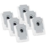 isinlive 6 Pack Vacuum Bags Compatible with Roomba i7 i7+/i7 Plus E5 E6 Clean Base Dirt Disposal Replacement Parts