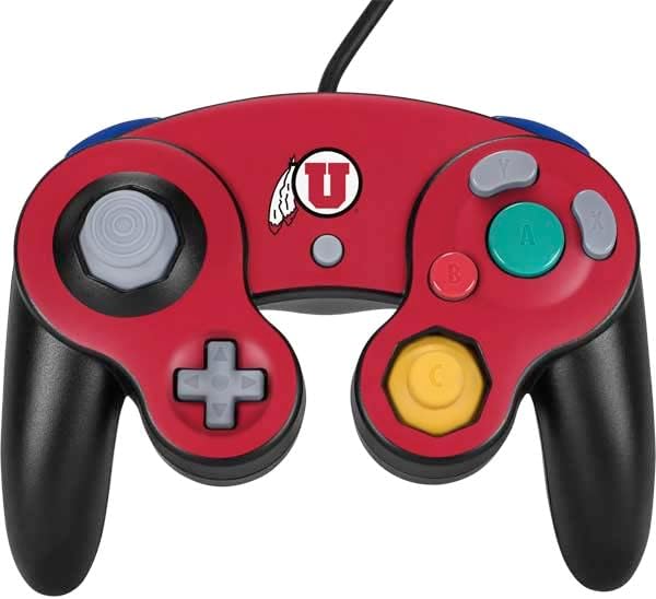 Skinit Decal Gaming Skin Compatible with Nintendo Gamecube Controller - Officially Licensed College University of Utah Design