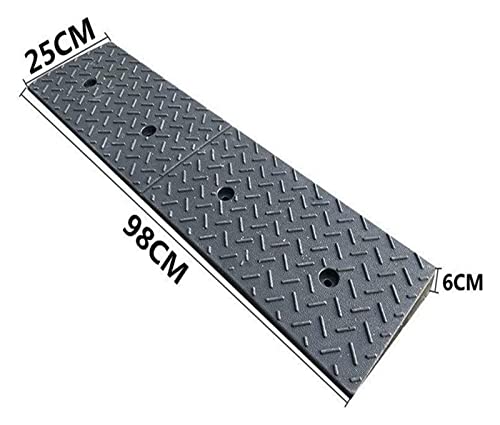 Rampa de goma negra 98x25x6 cm para estacionamiento miniatura 2