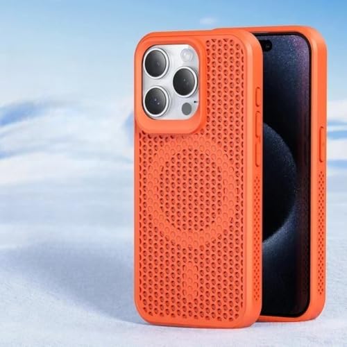 Coque respirante iPhone 12 Pro orange idéale pour le gaming