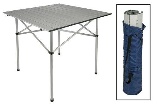 Haushalt International Klapptisch Alu 70x70x70cm Campingtisch Rolltisch Gartentisch Camping Sport & Freizeit