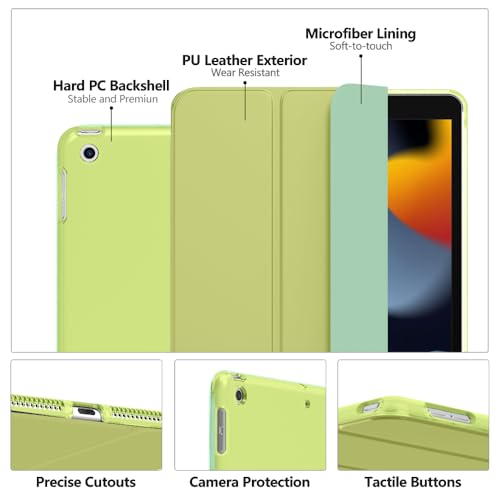 Image of Moko Smart Case for iPad 9th / 8th / 7th Gen Case 10.2 Inch,Wild Fern Green