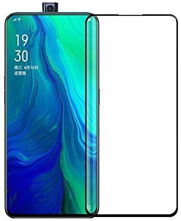 Image of Tempered Glass Screen Protector Compatible For Oppo Reno 2Z ; 2F(2019) Full Screen Coverage (Except Edge to Edge) and Free Complete Easy Installation kit.