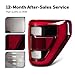 STRAUTOS LED Tail Lights Compatible With Ford F150 2021 2022 2023 With Blind Spot (Module Not Included) Rear Brake Lamp Signal Assembly Replace OEM: NL3Z13404E (Black Housing Right Passenger Side)