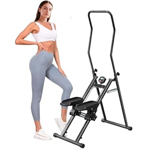 Stair Stepper for Home,Stair Climber Foldable,Large Pedal Vertical Climber Machine for Full-Body Workout,Steppers for Exercise at Home with 110KG Loading Capacity