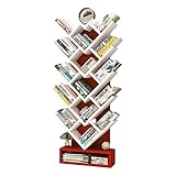 reliable bookshelf Tree Bookshelf Creative Bookcase Solid Wood Rack Bookcase Simple Bookshelves for Home Office Living Room Bedroom Bookshelf safe and stable vision