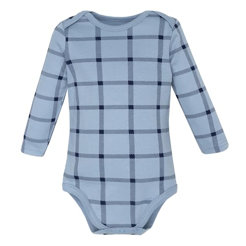Image of Hudson Baby baby-boys Cotton Long-sleeve Bodysuits 5-pack