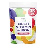 Multivitamin & Iron 360 Tablets | One A Day Formulation for Men Or Women | UK Manufactured | Immune Defence: Vitamin C D & B6 Supports Immune System