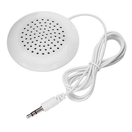 Tangxi DIY Puissant Haut-Parleur Stéréo Mini 3.5mm Oreiller Haut-Parleur Portable CD DIY Oreiller Haut-Parleur pour MP3, MP4, Lecteur CD, Téléphone Mobile (Blanc)