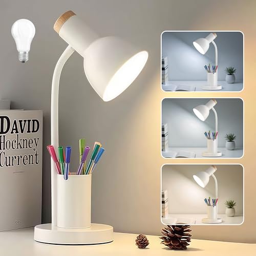 LED Desk Lamp for Home Office, Table Lamp with Pen...