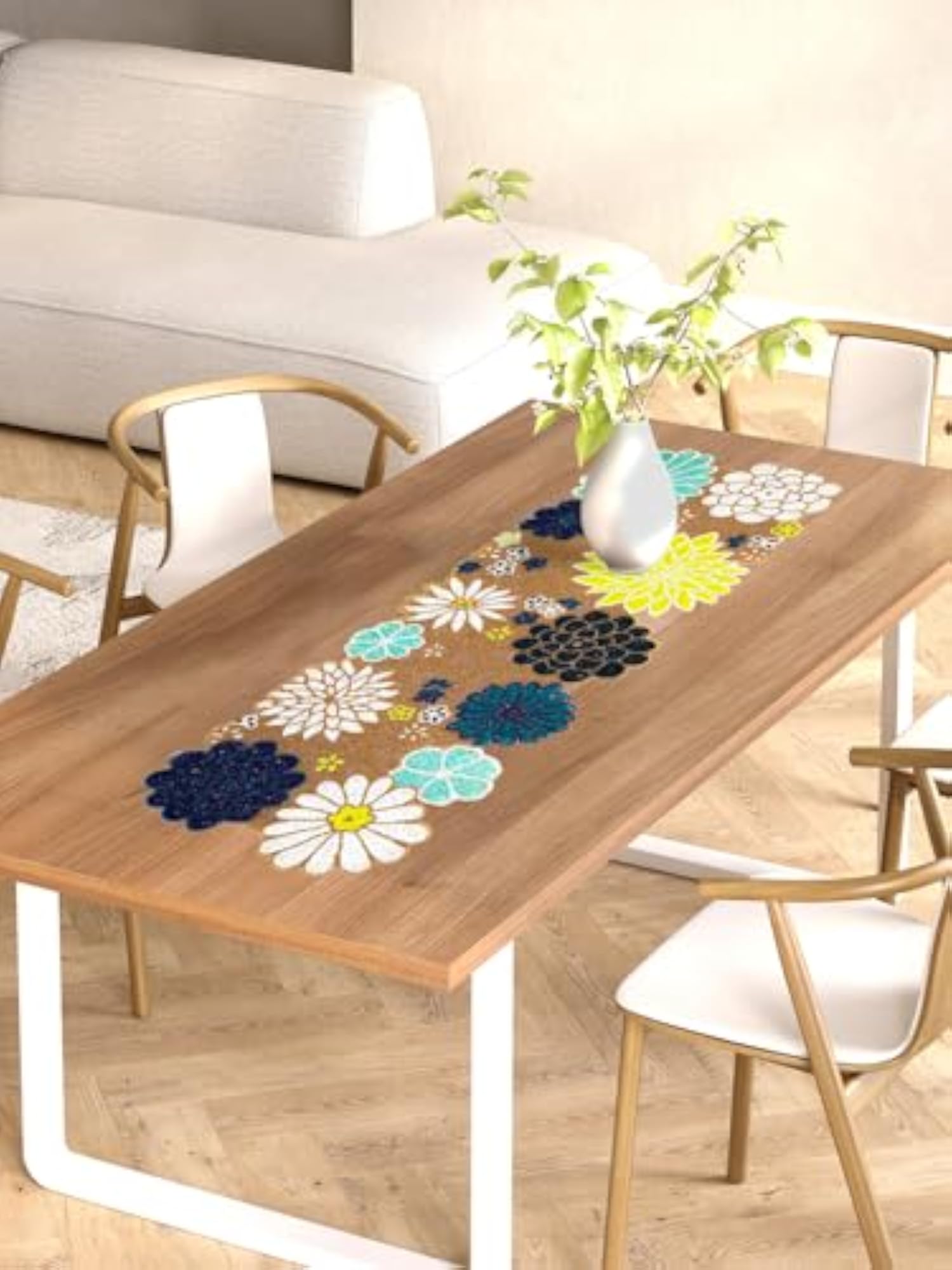 Center Table Runner for Coffee, Dining Table - 14x36 Inch - Printed Table Runner